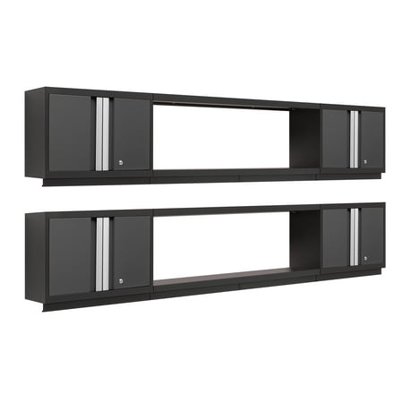 NewAge Products Bold Series Gray 6-Piece Garage Storage Wall Cabinet Set