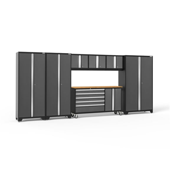 NewAge Products Bold Series Gray 7 Piece Cabinet Set