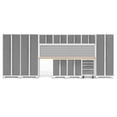 thumbnail image 1 of NewAge Products Bold Series Platinum 12 Piece Cabinet Set, Heavy Duty 24-Gauge Steel Garage Storage System, Slatwall Included, 1 of 12