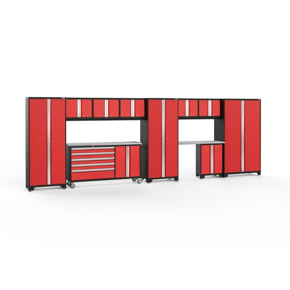 NewAge Products Bold Series Red 11 Piece Cabinet Set