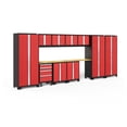 thumbnail image 1 of NewAge Products Bold Series Red 12 Piece Cabinet Set, Heavy Duty 24-Gauge Steel Garage Storage System, LED Lights Included, 1 of 11