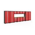 thumbnail image 1 of NewAge Products Bold Series Red 14 Piece Cabinet Set, Heavy Duty 24-Gauge Steel Garage Storage System, LED Lights Included, 1 of 12