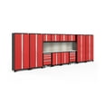 thumbnail image 1 of NewAge Products Bold Series Red 14 Piece Cabinet Set, Heavy Duty 24-Gauge Steel Garage Storage System, Slatwall / LED Lights Included, 1 of 15