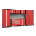 thumbnail image 1 of NewAge Products Bold Series Red 6 Piece Cabinet Set, Heavy Duty 24-Gauge Steel Garage Storage System, Slatwall Included, 1 of 15