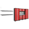 thumbnail image 1 of NewAge Products Bold Series Red 9 Piece Cabinet Set, 24-Gauge Steel Complete Garage Storage System, 1 of 8