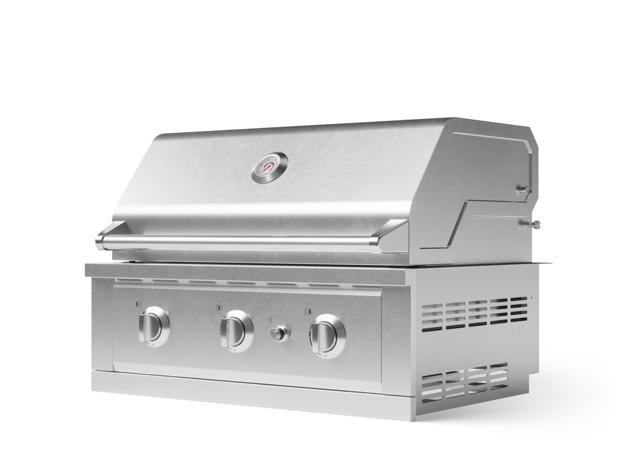 33-Inch Stainless Steel Natural Gas Grill with Rotisserie and Smoker