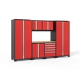 thumbnail image 1 of NewAge Products Pro 3.0 Series Garage Storage Cabinet Sets - Deep Red Bamboo Worktop, 1 of 13