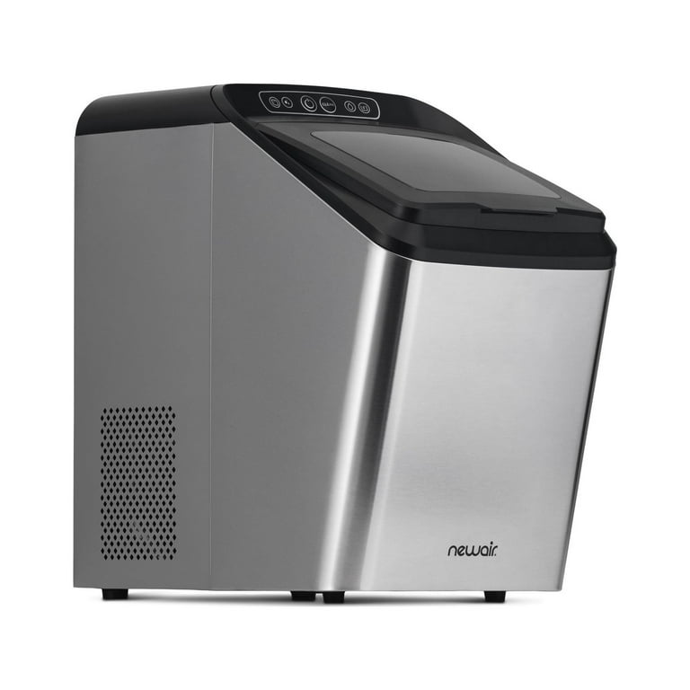 NewAir 30 Lb. Countertop Nugget Ice Maker with Slim, Space-Saving Design, A  Self-Cleaning Function, Automatic Water Line and Refillable Water Tank