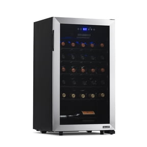 NewAir 33-Bottle Compressor Wine Fridge, Stainless Steel