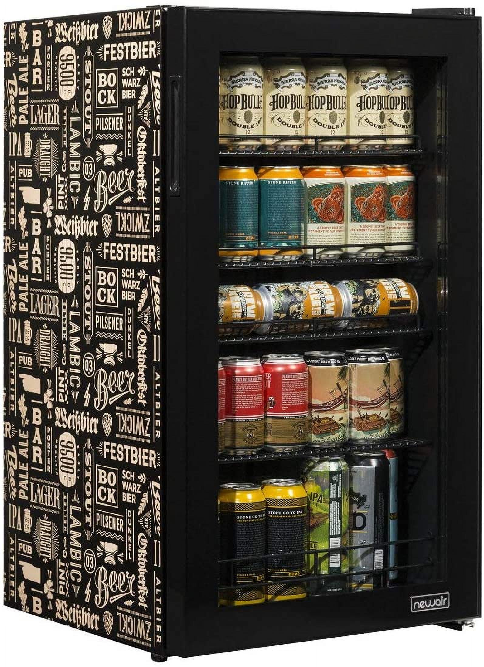 NewAir Beverage Refrigerator Cooler 126 Cans Free Standing with Right