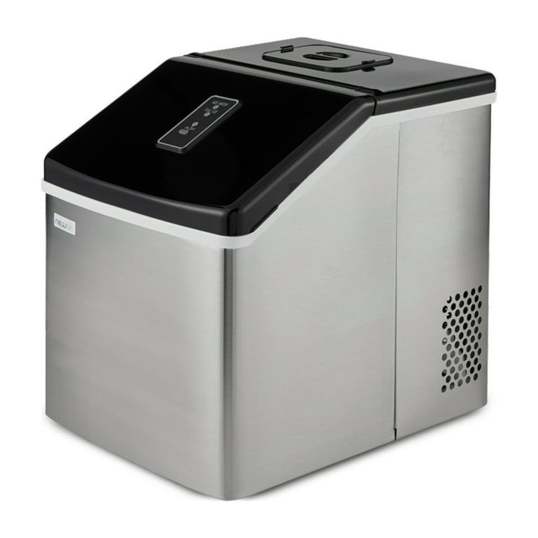 NewAir ClearIce40 Portable Countertop Clear Ice Maker Machine, Stainless  Steel 