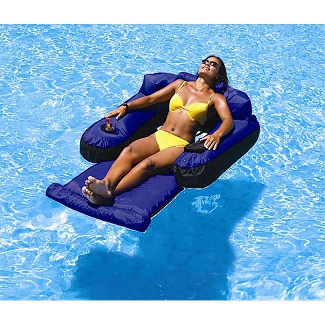 Ultimate Heavy Duty Nylon Inflatable Floating Pool Lounger, Big and