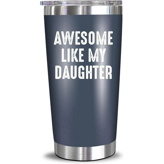 NewEleven Funny Birthday Gift for Dad from Daughter, Cool Present for Father, Husband, Stepdad, Bonus Dad  20oz Tumbler