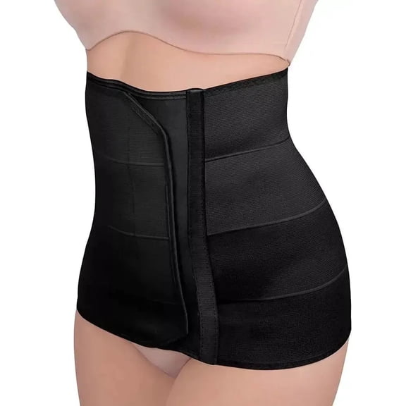 New Form Postpartum Belly Support Belt, High-Waist Tummy Control Shapewear, Black, Size L
