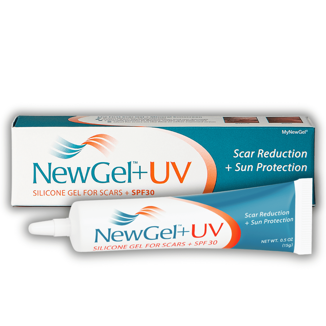 NewGel+UV Advanced Silicone Scar Gel for OLD and NEW Scars NewGel+UV Advanced Silicone Scar Gel for OLD and NEW Scars
