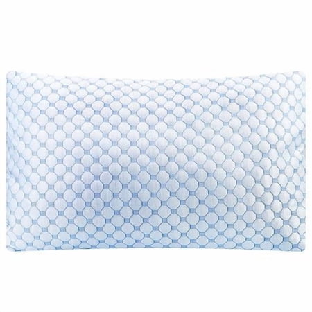 NewHome Cooling Memory Foam Pillow Ventilated Soft Bed Pillow w/ Cooling Gel Infused Memory Foam Heat Moisture Reducing Cooling Fiber Breathable Machine Washable (queen)