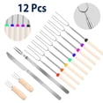 thumbnail image 1 of TeqHome Telescoping BBQ Roasting Sticks 12PCS Smores Skewers Hot Dog Marshmallow Fork, 1 of 5
