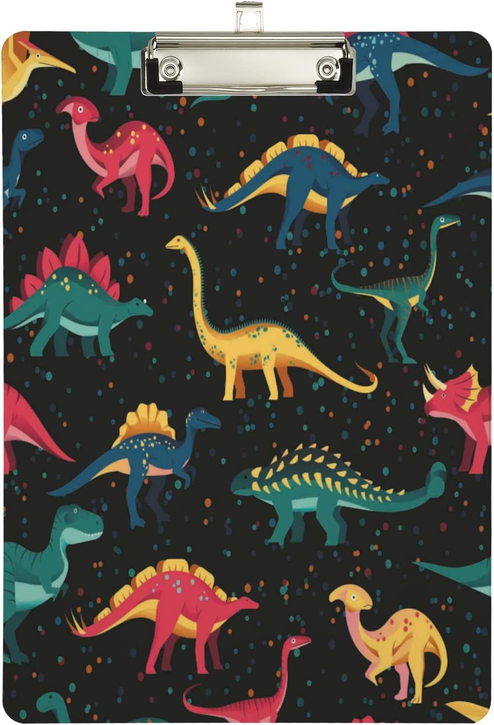 NewKice Clipboard 8.5x12.5 inch Cute Dinosaurs Pattern Wooden Clipboard ...