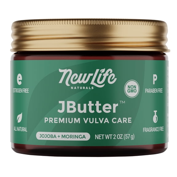 NewLife Naturals JButter Vulva Balm – All Natural External Vaginal Area Moisturizer and Hydration Support – 2oz