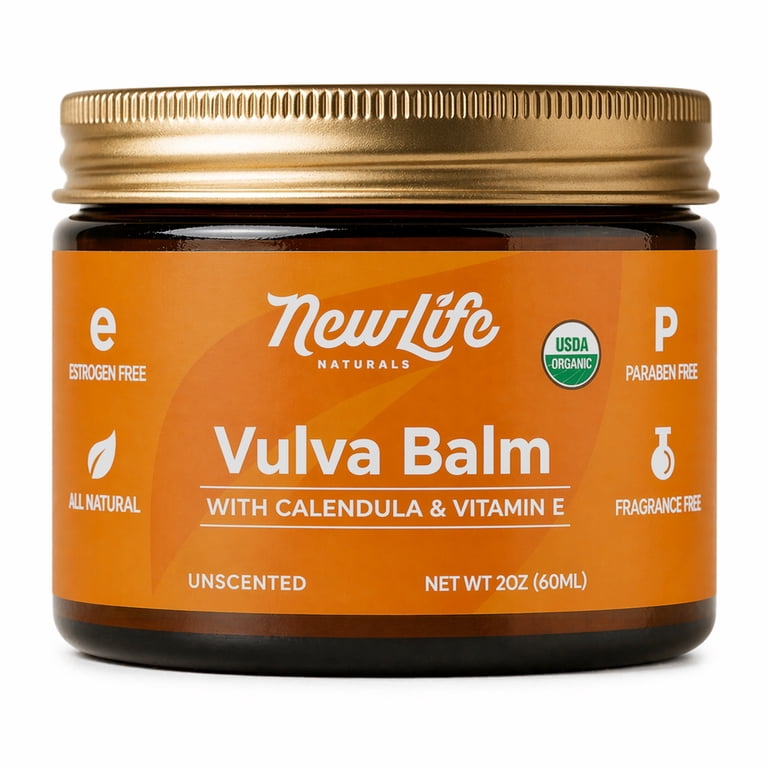 NewLife Naturals Vulva Cream, 2 oz, Moisturizer for Dryness and