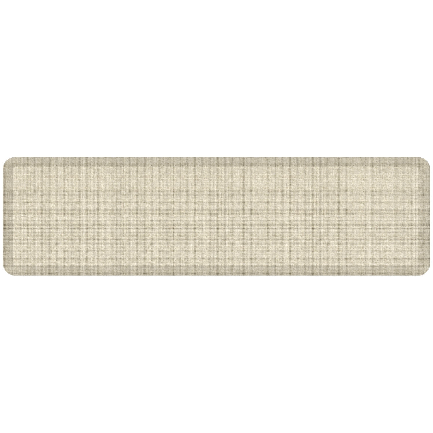 Antique White Tweed Comfort Kitchen Floor Mat, 20" x 72"