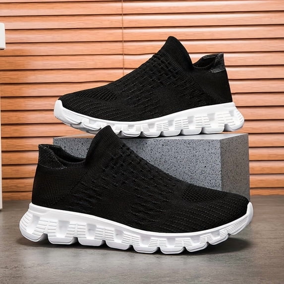 Men'S Casual Sports Shoes That Are Comfortable, Lightweight, And Suitable for Jogging; Breathable And Stylish Running Shoes Designed to Be Worn with Knitted Socks.