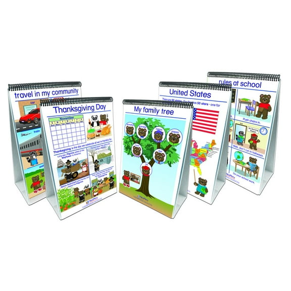 NewPath Learning Social Studies Readiness Flip Chart, Set of All 5