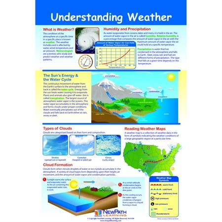 NewPath Learning Understanding Weather Laminated Poster - 23 x 35