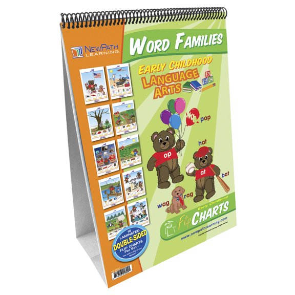 New Path Learning Early Childhood Ela Word Families Readiness Flipchart 320022