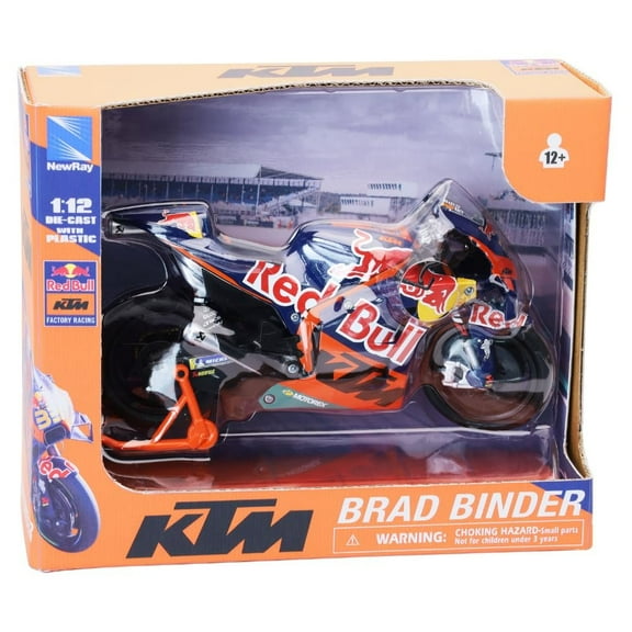 NewRay 1:12 Scale Toy Red Bull KTM Brad Binder Moto GP Road Racing Bike