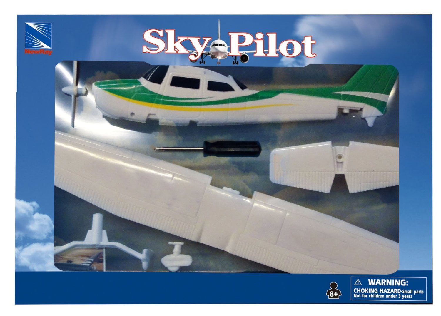NewRay 1 42 Cessna 172 Skyhawk with Wheel Diecast Aircraft Walmart