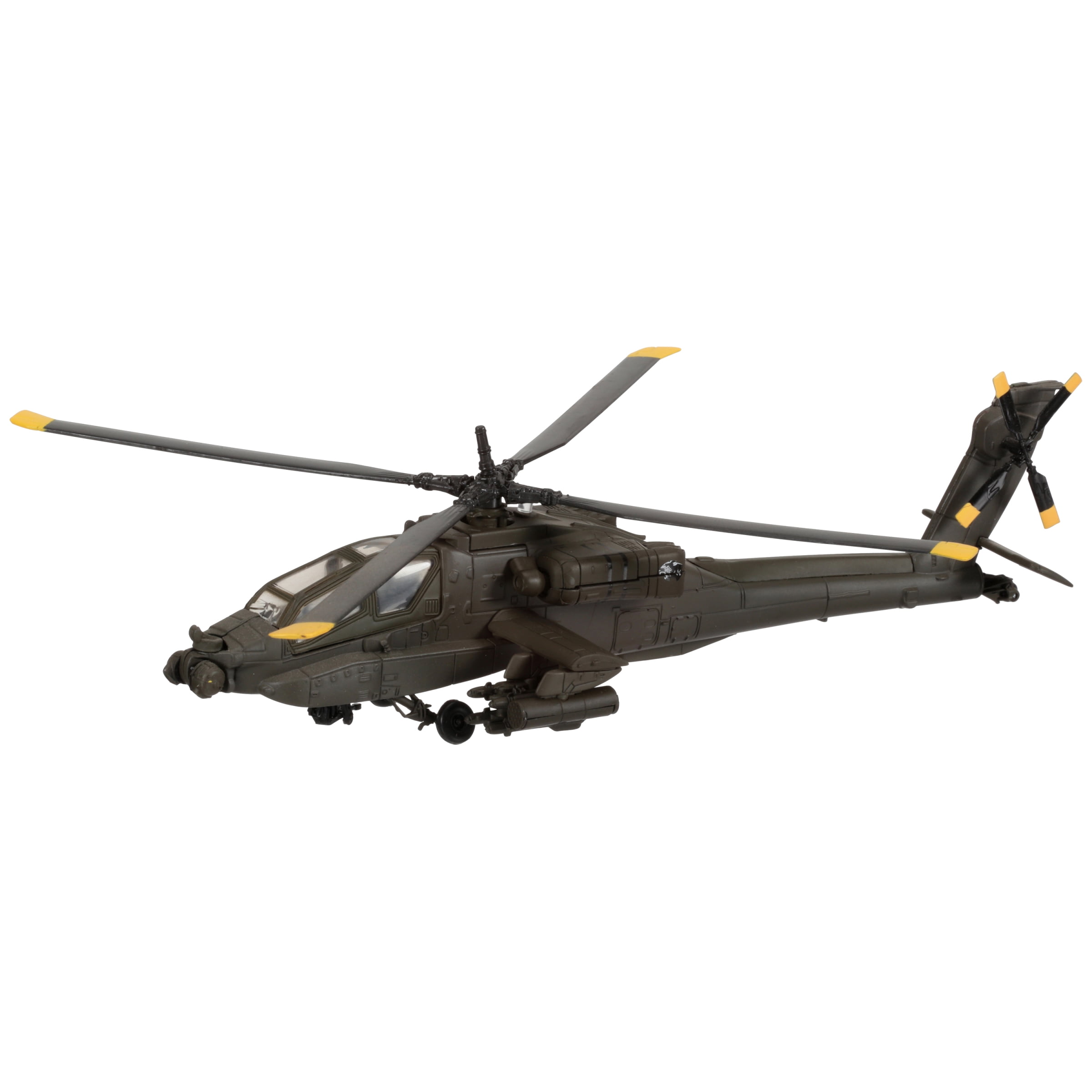 1:55 Olive Drab Die-Cast Metal Military Helicopter Model