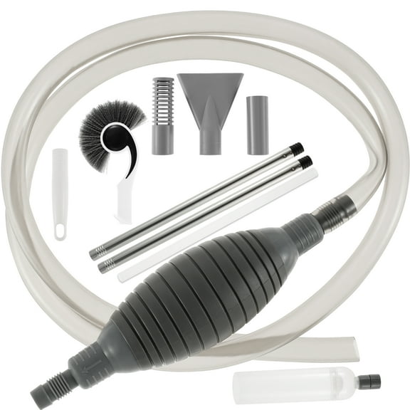 NewSoul Aquarium Gravel Cleaner with Strong Suction Handheld Fish Tank Water Cleaner 9.84FT Fish Tank Water Changer Hose with Squeeze Bulb Adjustable Valve Cleaning Brush for Hot Tub Cleaning Dirt