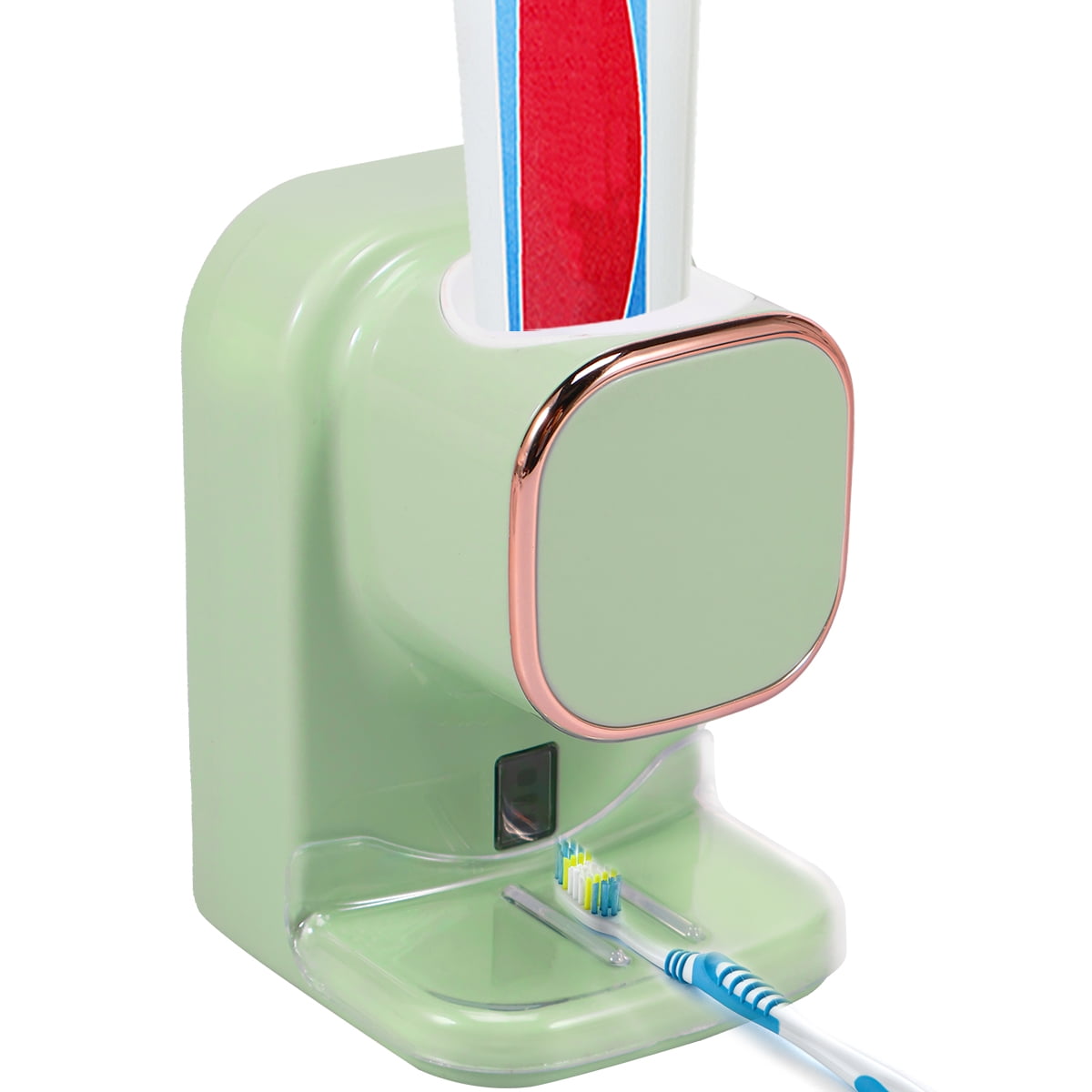 NewSoul Automatic Toothpaste Dispenser Mounts on Wall,3 Gears Electric
