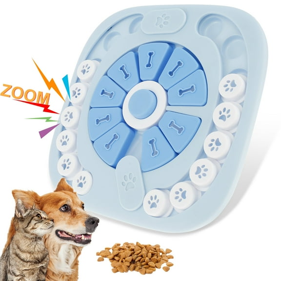 NewSoul Dog Puzzle Toys Squeaky Dog Treat Puzzle Toy Interactive Dog Treat Puzzle Toys Mental Stimulating Dog Puzzle Slow Feeder Toy Non-Slip Puppy Treat Dispenser Toy for Small Large Dog Cat