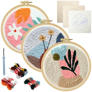  TEHAUX 8 Sets Embroidery Material Pack Cross Stitching Kit Punch  Needle Kits Adults Beginner Pattern Owl Cross Stitch Kits Embroidery Kit  for Beginners Pro Tools Decorate Manual Plastic