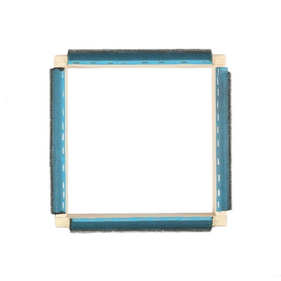 NewSoul Punch Needle Frame Solid Wood Gripper Strip Frames Easy Assembly Square Rug Hooking Frame 4 Sides Sturdy Tufting Frame for Rug Punch Needle and Embroidery Craft