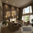 thumbnail image 1 of NewStone Canyon Ridge Faux Stone Panel, 45 3/4"W x 24 1/2"H x 1 1/4"D, Canyon Brown Color, 1 of 9