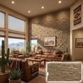 thumbnail image 1 of NewStone Canyon Ridge Faux Stone Panel, 45 3/4"W x 24 1/2"H x 1 1/4"D, Iron Mill Color, 1 of 9