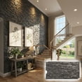 thumbnail image 1 of NewStone Canyon Ridge Faux Stone Panel, 45 3/4"W x 24 1/2"H x 1 1/4"D, Slate Gray Color, 1 of 9