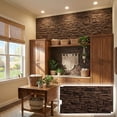 thumbnail image 1 of NewStone Canyon Ridge Faux Stone Panel, 45 3/4"W x 24 1/2"H x 1 1/4"D, Weathered Brown Color, 1 of 8
