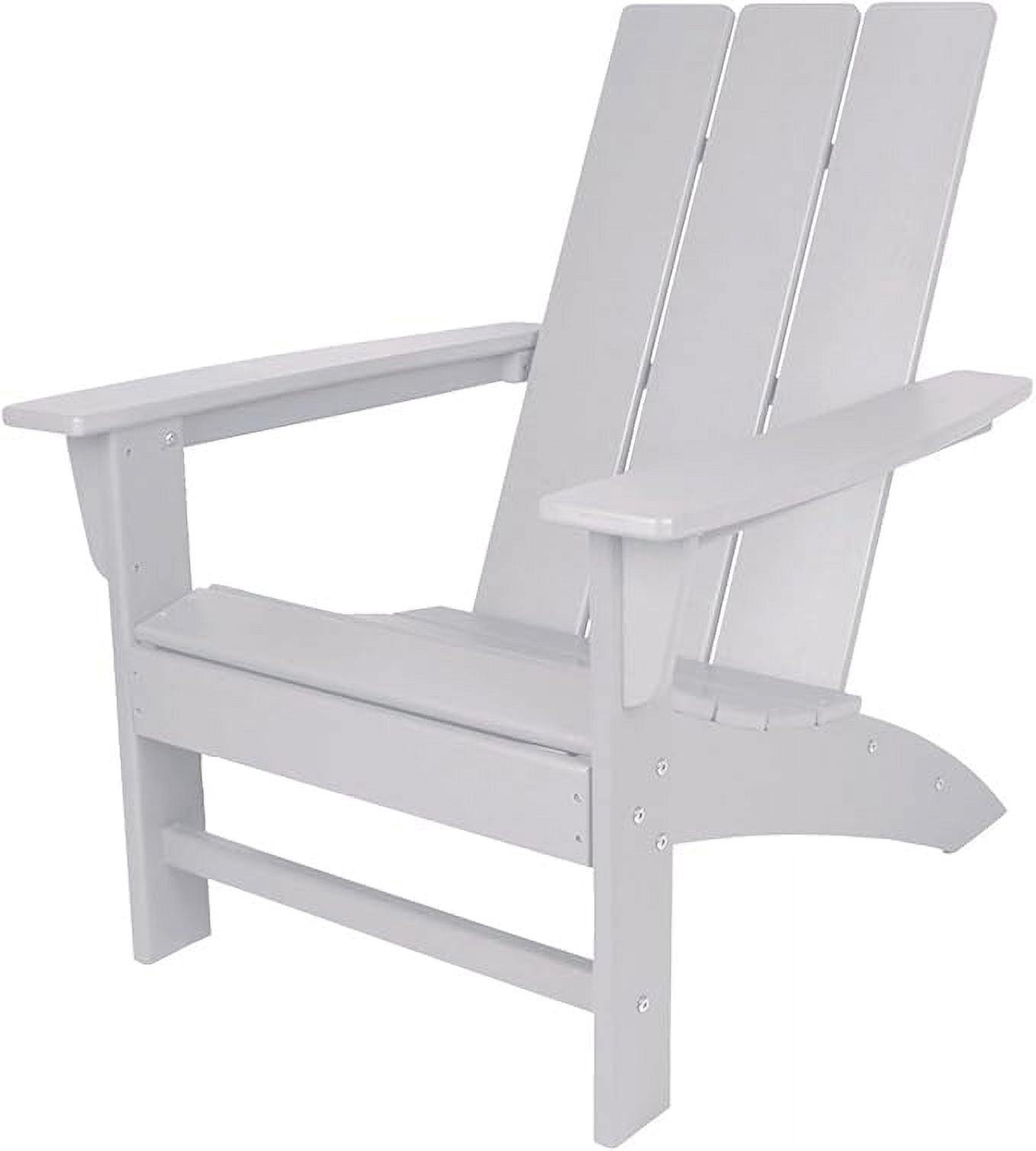 NewTechWood Flat Top Adirondack Chair in Ivory