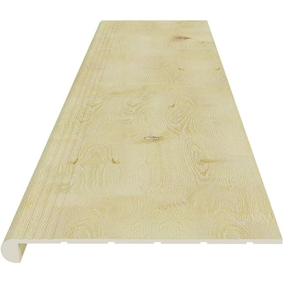 NewTechWood Indoor Flooring Vinyl Stair Tread in Camel Cedar (4-Pieces)