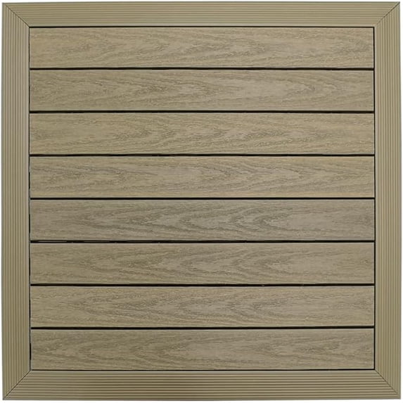 NewTechWood Naturale Bath Tile Mat 24" x 24" (Roman Antique)