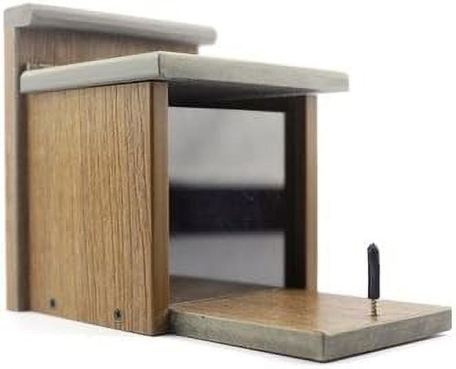 Nature's Friend Recycled Composite Brown and Gray Seed Feeder