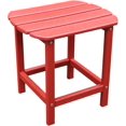 thumbnail image 1 of NewTechWood St Charles Ruby Red Plastic Outdoor Side Patio Table, 1 of 2