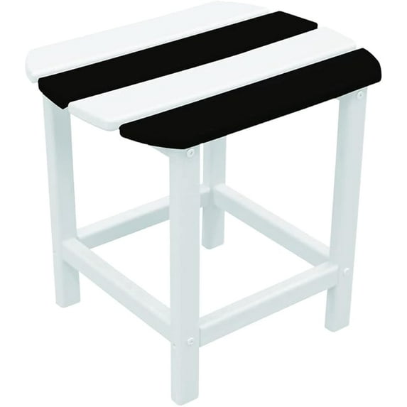 NewTechWood St Charles Zebra Plastic Outdoor Side Patio Table