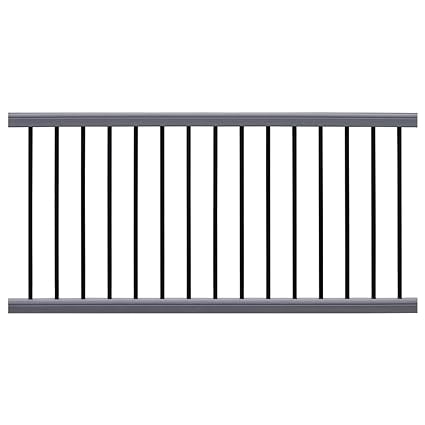 Westminster Railing NewTechWood - Ultrashield Hemispheres 36 in. x 3 in. x 6 ft ...