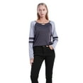 thumbnail image 1 of NewWay Women's Fashion Tops Striped Long Sleeve T Shirts Color Block Casual Tunics Tee Shirt Blouse, 1 of 7