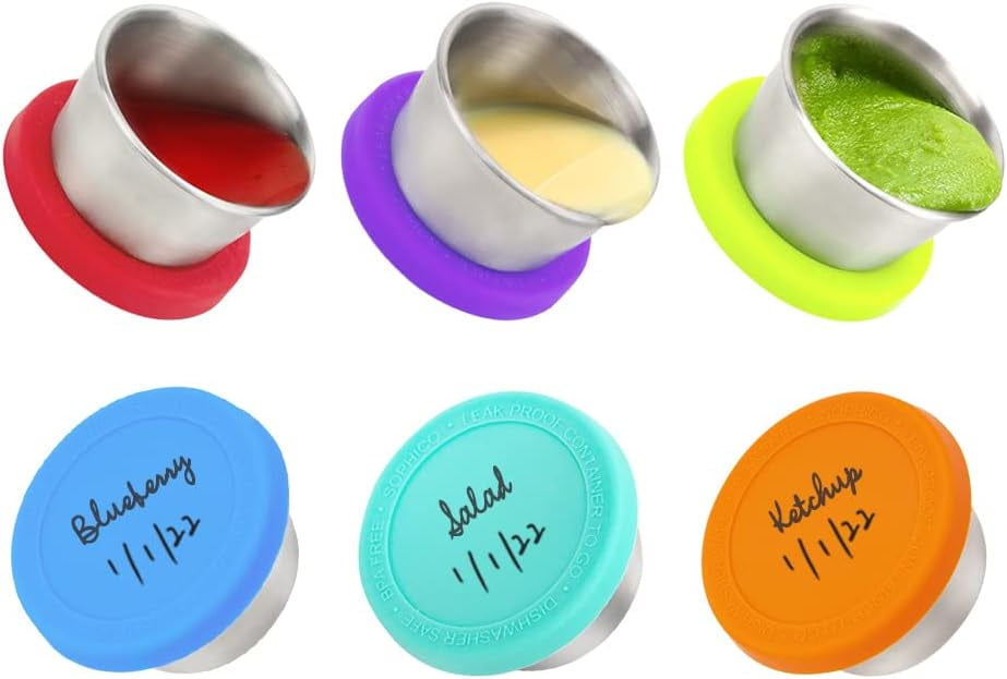 NewWestSalad Dressing Container Small Condiment Container With Leak